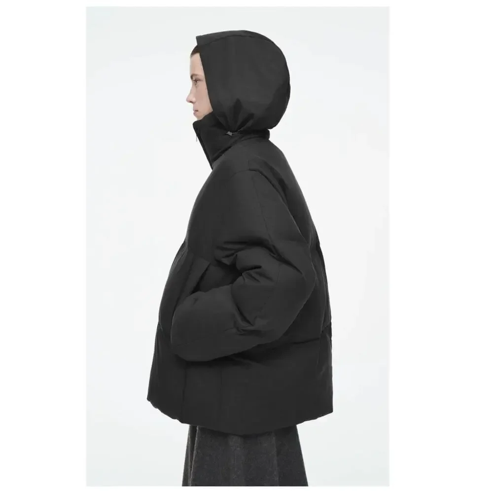 NEW COS Oversized Hooded Down Puffer Jacket Size US/Large